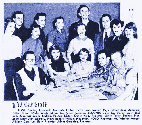 Brigham Young High School Y'ld Cat Staff 1952