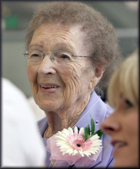 Laura Gubler Hendrix, honored in 2010 at 106