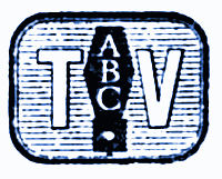 Earliest logo of ABC, broadcasting network.