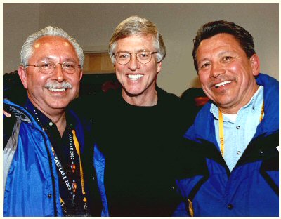 Mickey Ibarra, SLC Mayor Rocky Anderson, and David
