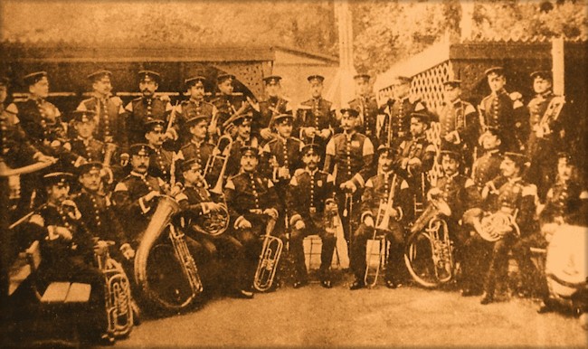 Courtley Military Band, Dresden, Germany, 1898