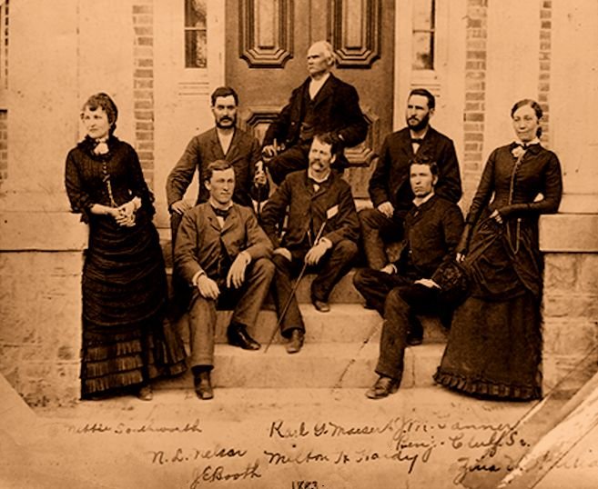 Faculty of Brigham Young Academy, Provo, in 1883