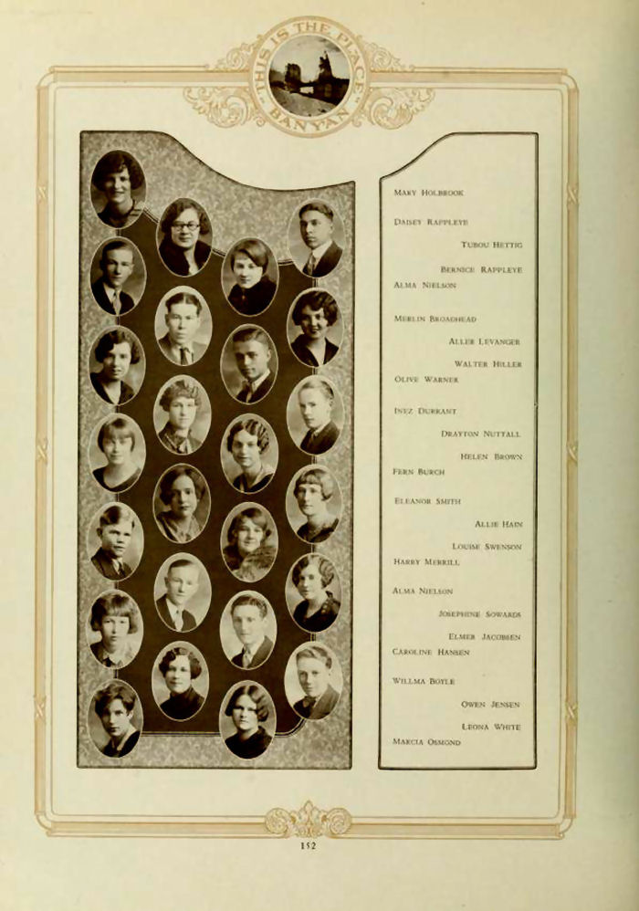 BYH Students in 1926-1927 School Year