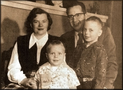 Morris A. Shirts Family in 1954