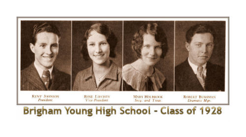 Student Leaders at BYH in 1928