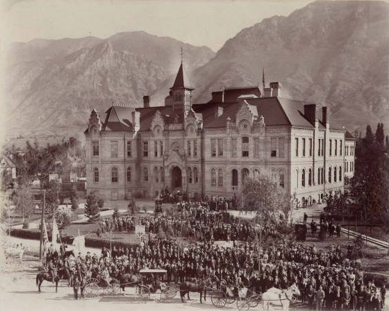 Brigham Young Academy Building dedication, 1892.