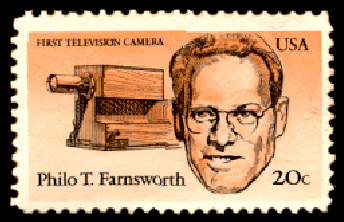 Philo Farnsworth US stamp in 1983.
