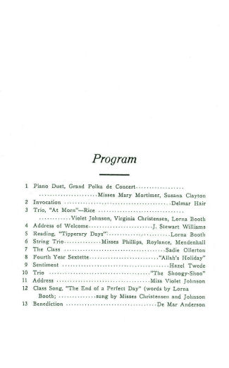 1919 BYH Graduation Program - 2
