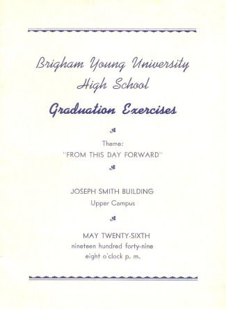 1949 BYH Graduation Program - 1