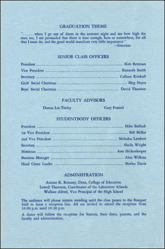 1965 BYH Graduation Program 2