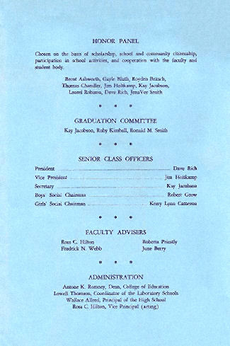 1967 BYH Graduation Program - 3