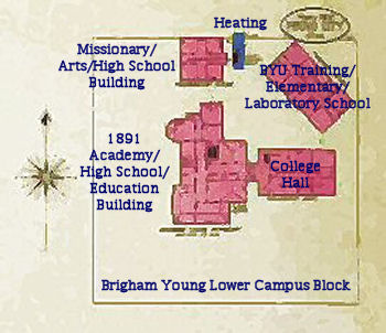 Brigham Young Academy map in 1903