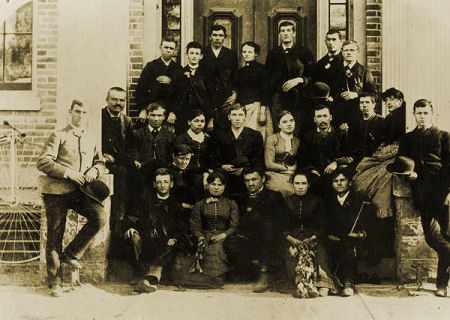 Brigham Young Academy high school students in 1877