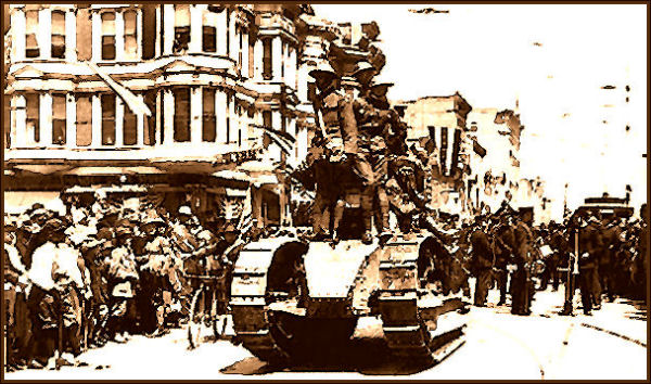 Veteran's Parade in Ogden- End of World War I