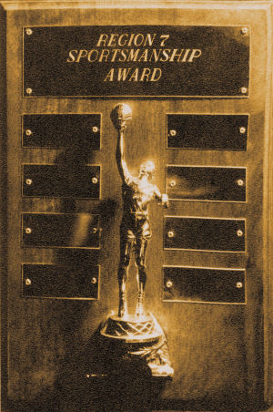 Region 7 Sportsmanship trophy, 1962-1963, BYH