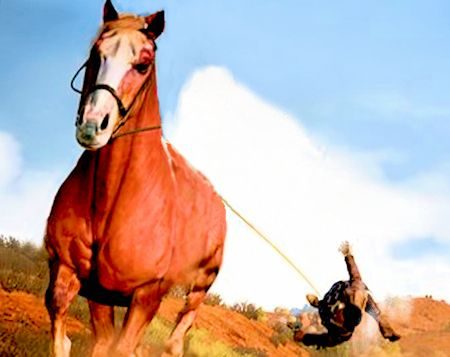 A. A. Hinkley boyhood, horse dragging.