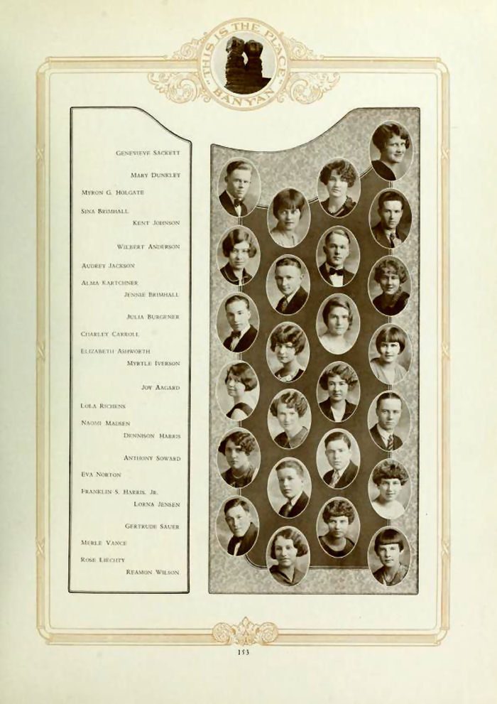 Some BYH Students in 1926-1927 School Year