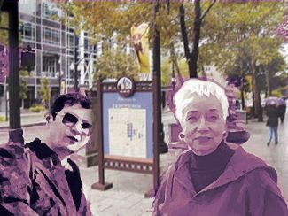 Carol Lynn Wright Pearson and friend, SLC