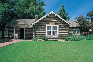 Log cabin home of the Card family in Cardston