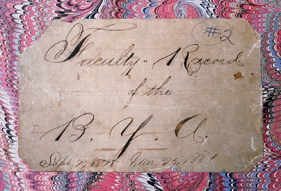 Faculty Record of the Brigham Young Academy logo